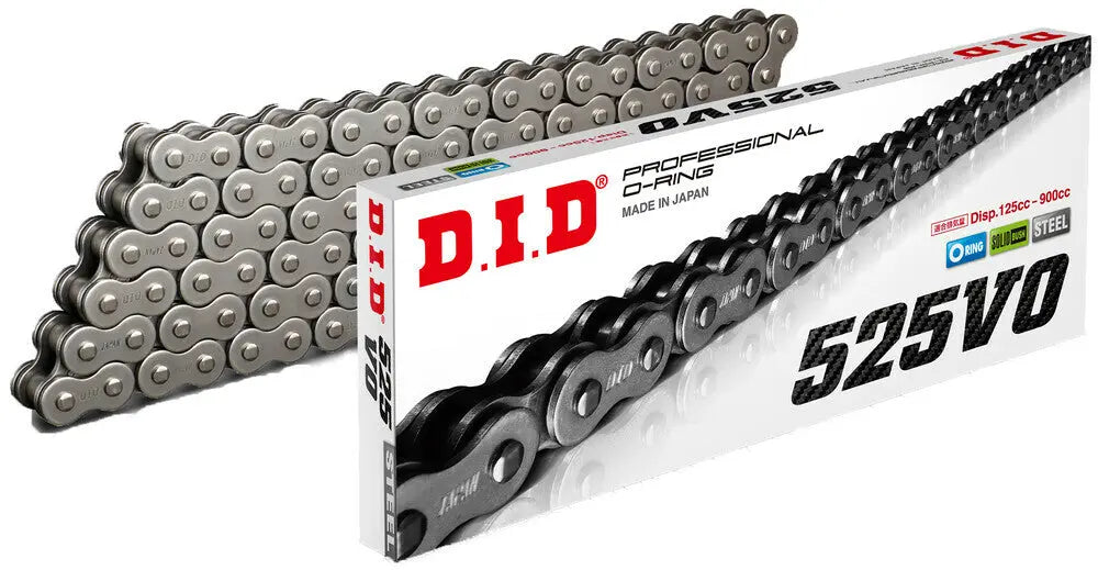 D.I.D 525 VO Natural Steel O-Ring Chain - D.I.D
