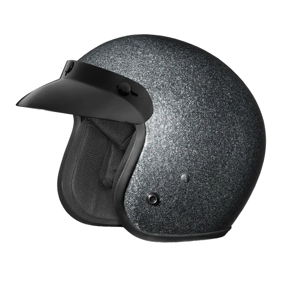 D.O.T. Daytona Cruiser- Gun Metal Flake Daytona Helmets