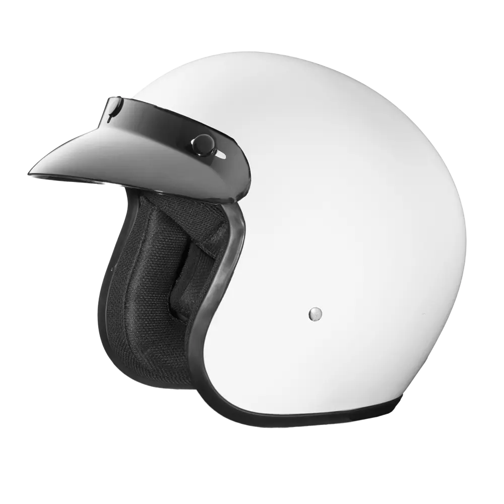 D.O.T. Daytona Cruiser- Hi-Gloss White Daytona Helmets