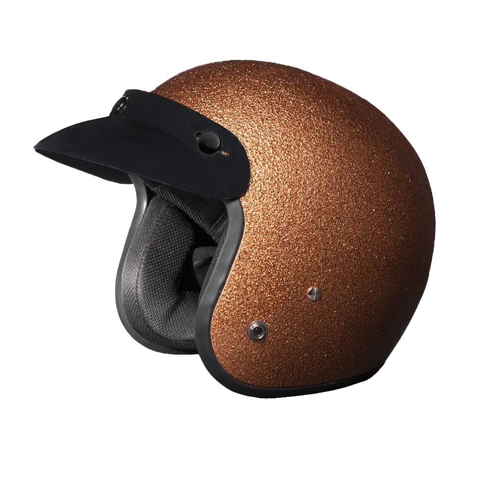 D.O.T. Daytona Cruiser- Root Beer Metal Flake Daytona Helmets