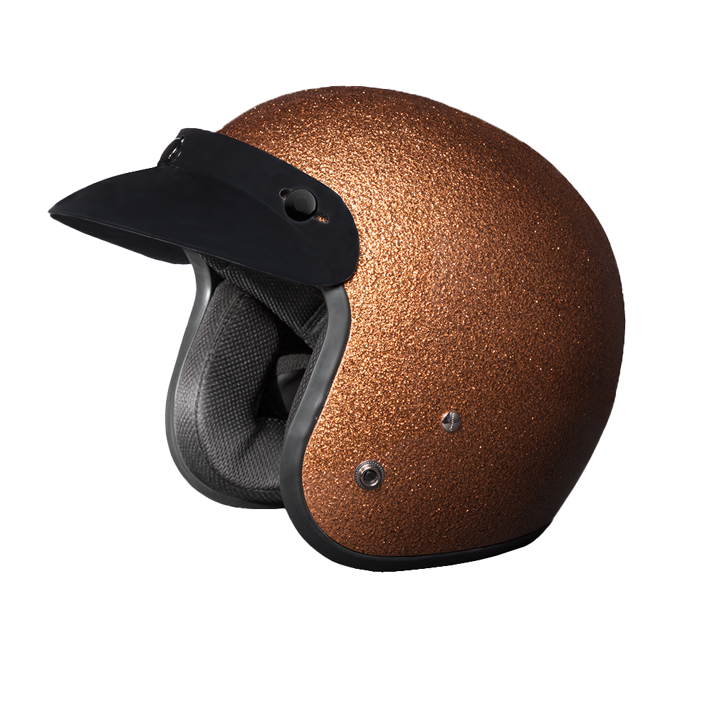 D.O.T. Daytona Cruiser- Root Beer Metal Flake Daytona Helmets