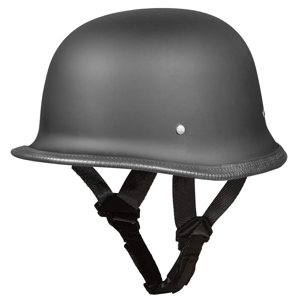 D.O.T. German- Dull Black Daytona Helmets