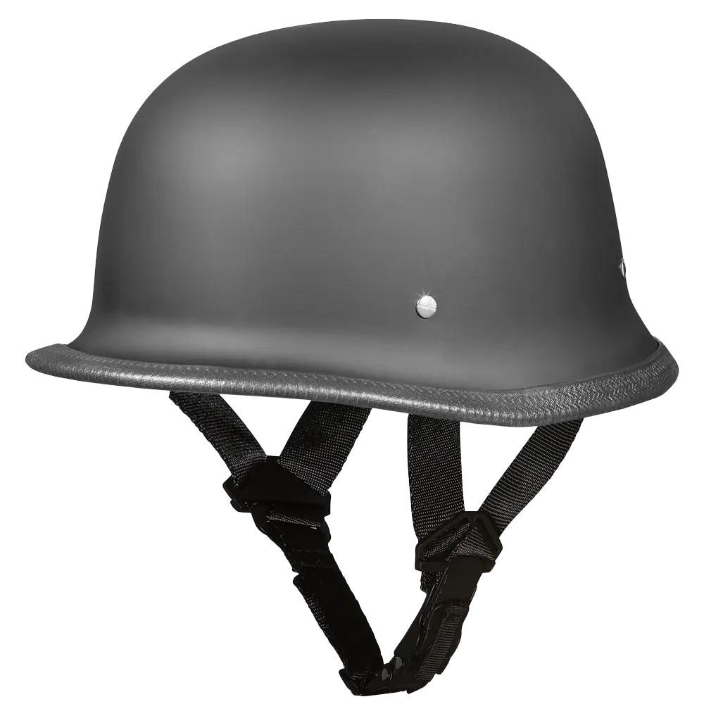 D.O.T. German- Dull Black Daytona Helmets