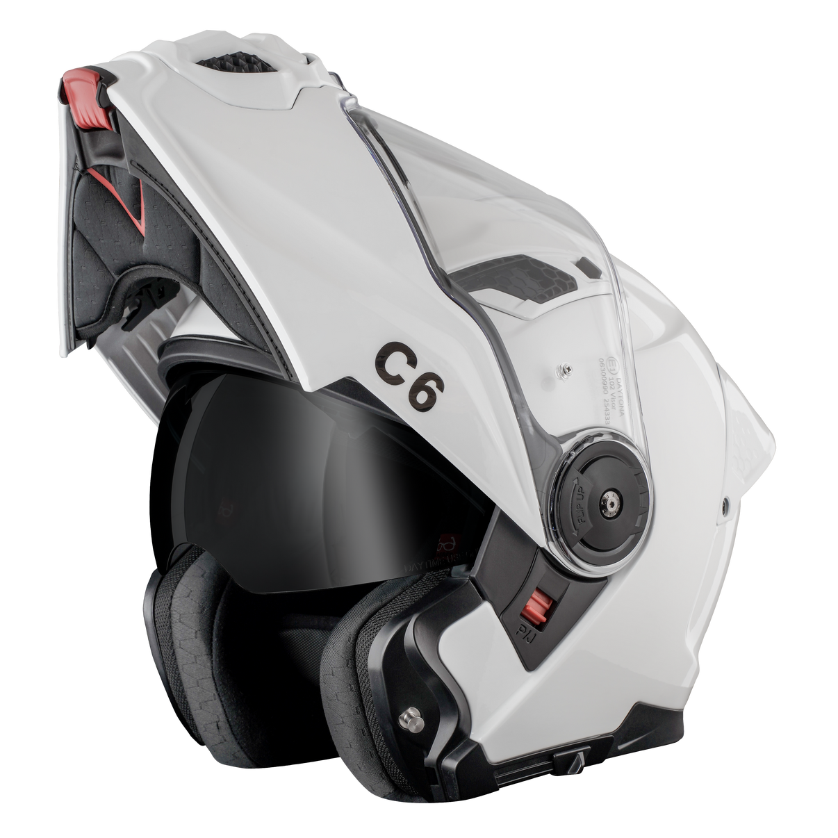 D.O.T. & ECE Daytona C6 Helmet - Hi-Gloss White - LiveTheGnar
