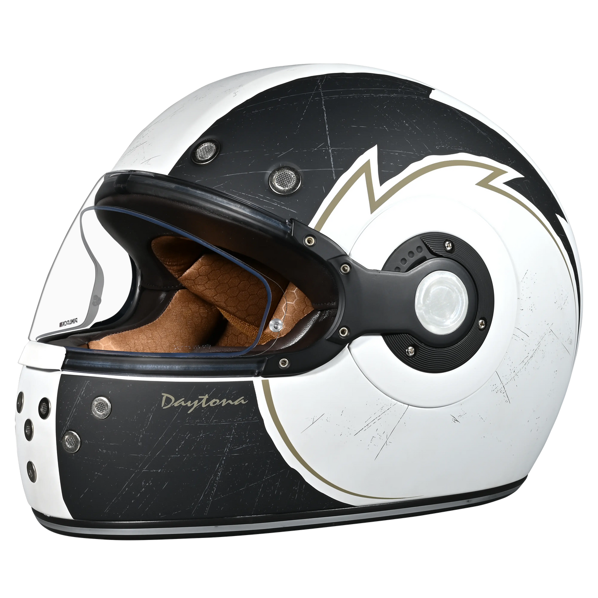 Daytona Retro Blitz Full Face Motorcycle Helmet, XL