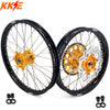 KKE 21" 18" Enduro Wheels Rims For SUZUKI DRZ400SM 2005-2024 Gold Hub - LiveTheGnar