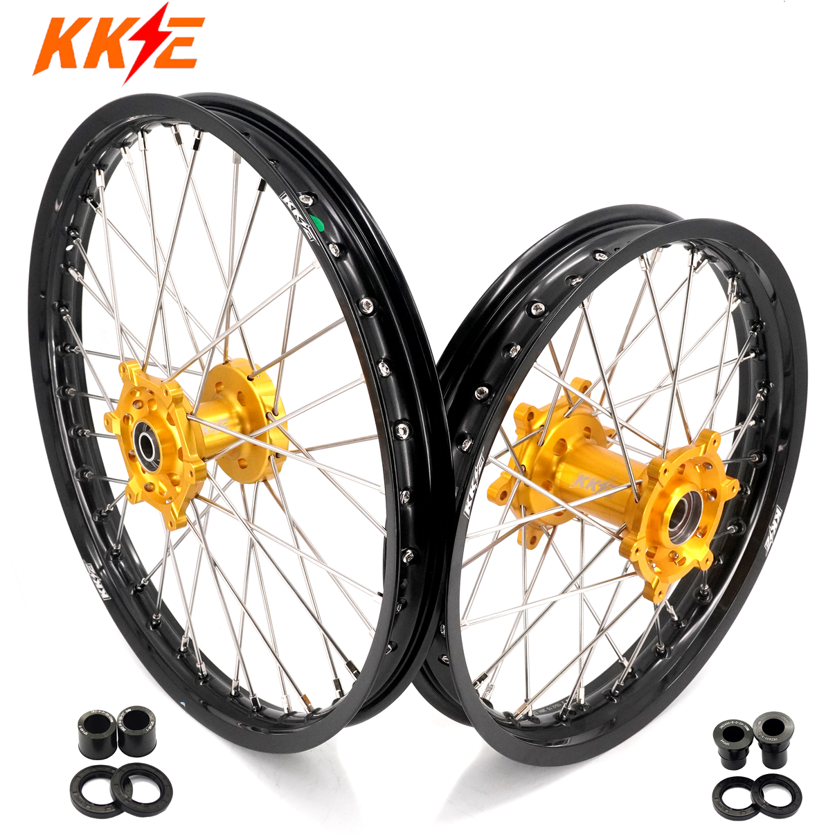 KKE 21" 18" Enduro Spoked Wheels Rims For SUZUKI DRZ400 DRZ400E DRZ400S - LiveTheGnar