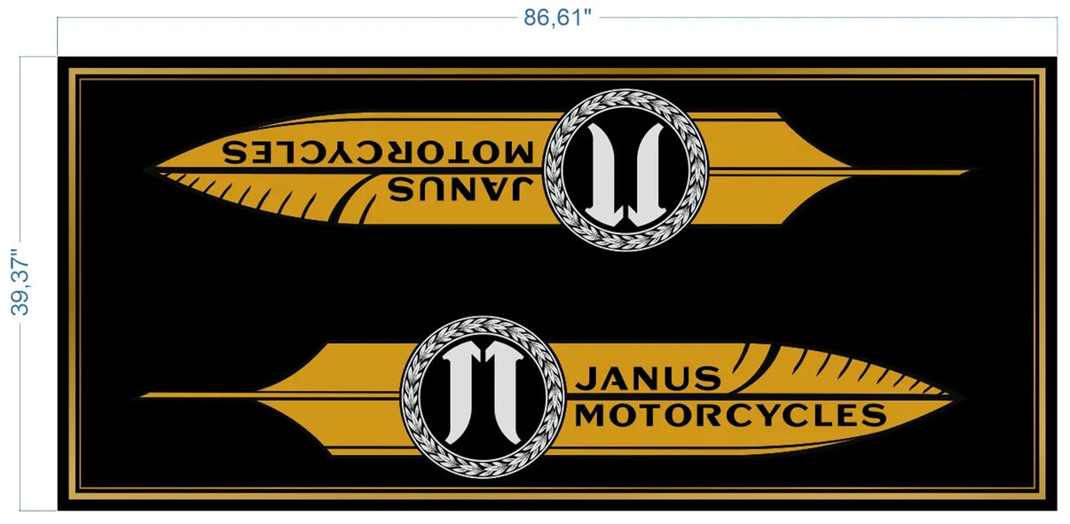 Designed Pit Mat for Janus - Gant Special List MPM Motorcycle Mat