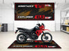 Designed Pit Mat for Kawasaki KLR 650 Motorcycle - MM7431 MPM Motorcycle Mat