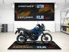 Designed Pit Mat for Kawasaki KLR 650 Motorcycle - MM7431 MPM Motorcycle Mat