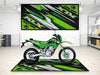 Designed Pit Mat for Kawasaki KLX Motorcycle - MM7432 MPM Motorcycle Mat
