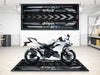 Designed Pit Mat for Kawasaki Ninja 400 Motorcycle - MM7386 MPM Motorcycle Mat