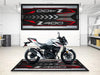 Designed Pit Mat for Kawasaki Z400 Motorcycle - MM7410 MPM Motorcycle Mat