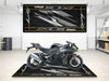 Designed Pit Mat for Kawasaki ZX-10R Motorcycle - MM7250 MPM Motorcycle Mat
