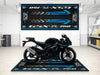 Designed Pit Mat for Suzuki GSX-R750 Motorcycle - MM7356 MPM Motorcycle Mat
