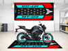 Designed Pit Mat for Yamaha MT-03 Motorcycle - MM7121 MPM Motorcycle Mat