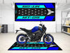 Designed Pit Mat for Yamaha MT-09 Motorcycle - MM7117 MPM Motorcycle Mat