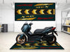 Designed Pit Mat for Yamaha Xmax Motorcycle - MM7124 MPM Motorcycle Mat