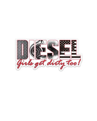 Diesel Vixen Printed Decal OFF-ROAD VIXENS CLOTHING CO.
