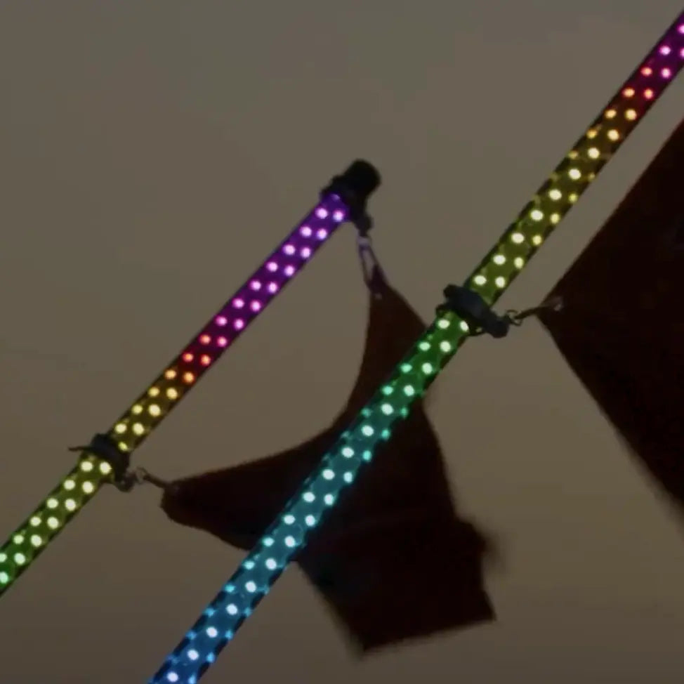 DragonFire Racing® LED Spiral Lighted Whips - Pair DragonFire