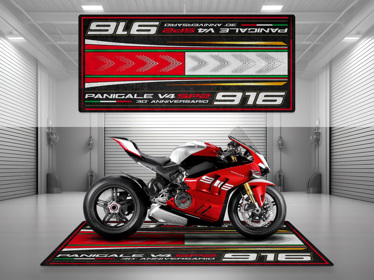 Motorcycle Mat for Ducati Panigale V4 SP2 30th Anniversary - MM4120 MPM Motorcycle Mat