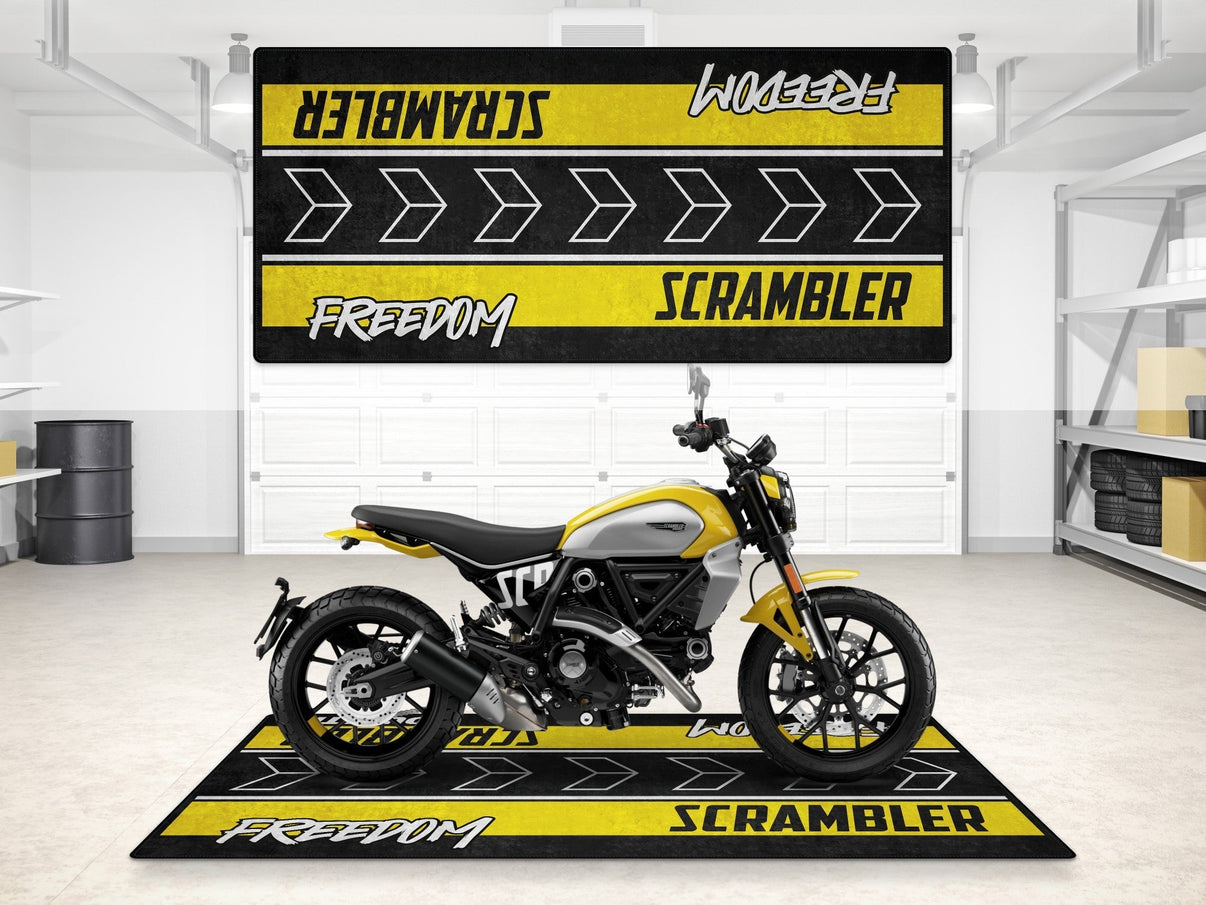 Designed Pit Mat for Ducati SCRAMBLER FREEDOM Motorcycle - MM7246 MPM Motorcycle Mat
