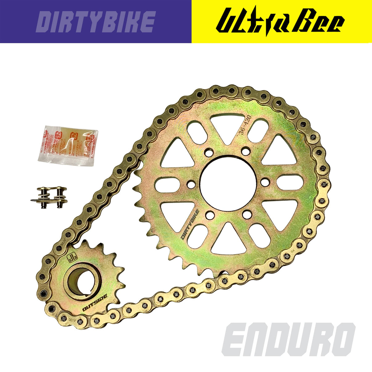 Enduro Primary Belt to Chain Conversion Kit | 420 RK MXU | Surron Ultra Bee eDirtyBike