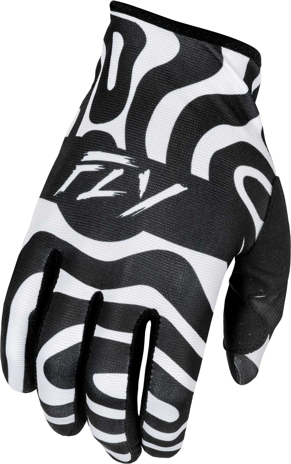 FLY RACING Lite Abyss White/Black Gloves FLY RACING