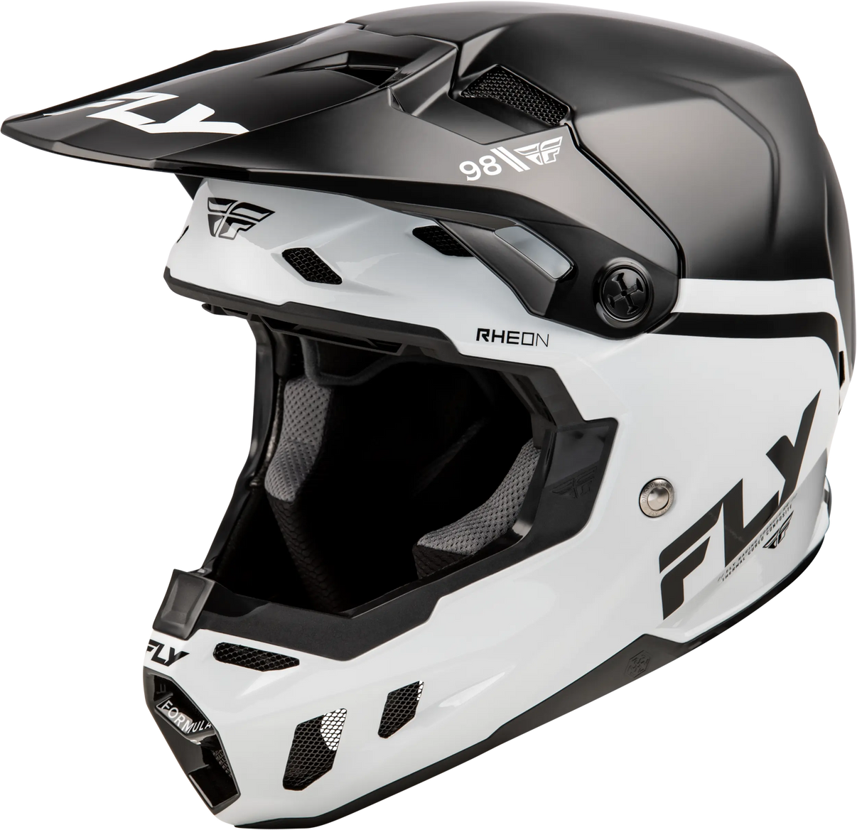 FLY RACING Youth Formula Cc Objective Black/White Helmet FLY RACING