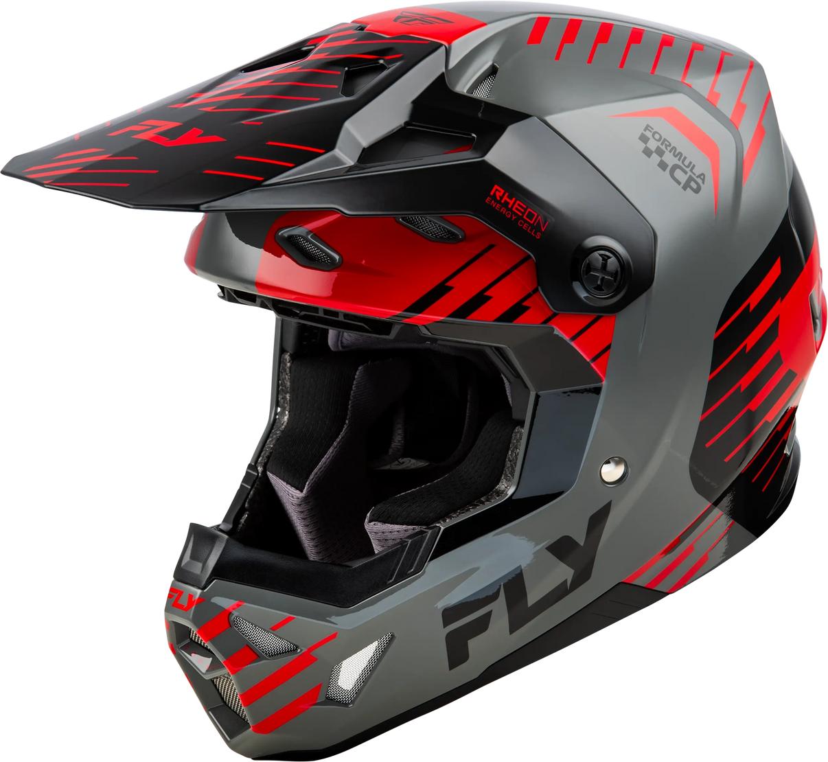 FLY RACING Youth Formula Cp Slice Grey/Red/Black Helmet FLY RACING