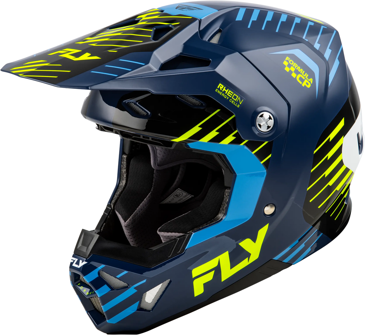 FLY RACING Youth Formula Cp Slice Navy/Hi Vis/White Helmet FLY RACING