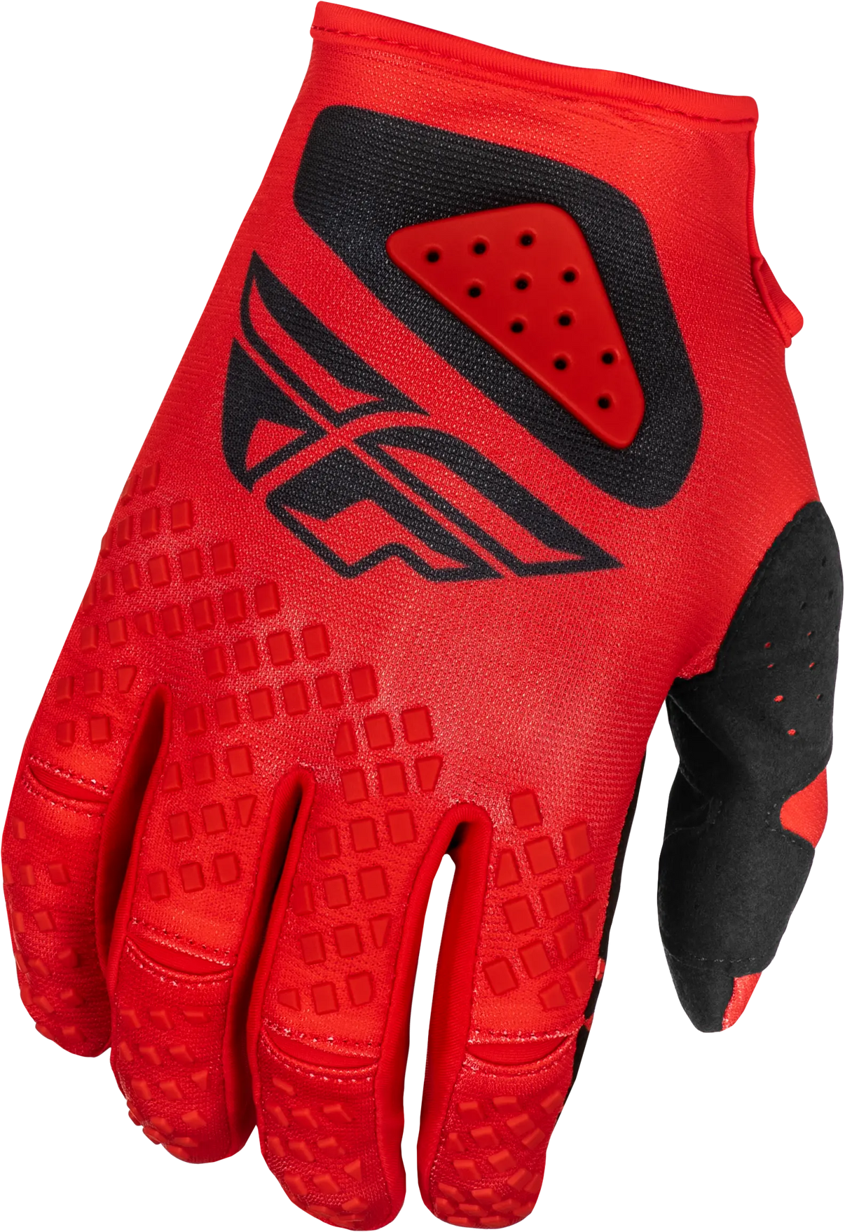 FLY RACING Youth Kinetic Center Red/Black Gloves FLY RACING