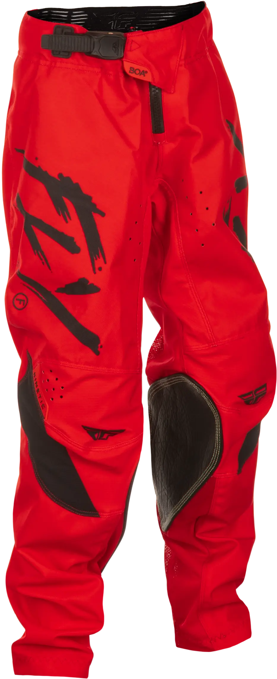 FLY RACING Youth Kinetic Stoke Red/Black Pants FLY RACING