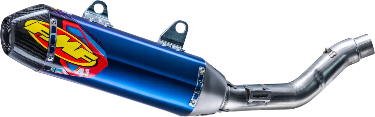 FMF Factory 4.1 RCT Titanium Anodized Slip-On Muffler w/ Carbon End Cap - Beta 450rx | 2024-2025 FMF