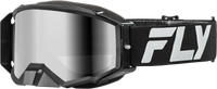Fly Racing Zone Elite Goggle Black/Silver W/ Silver Mirror/Smoke Lens FLY RACING