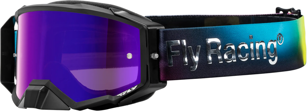 Fly Racing Zone Elite Legacy Goggle Fuschia/Elec Blu/Hi Vis W Lens FLY RACING