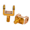 Footpeg Bracket Connectors for E-moto (Machined Finish) Titanium Surron