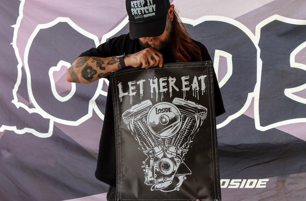 Banner 18x24in Let Her Eat LoSide