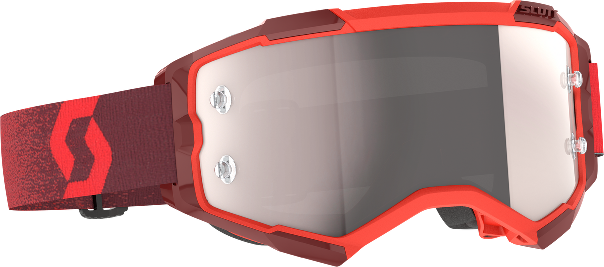 Fury Goggle Red Silver Chrome Works SCOTT