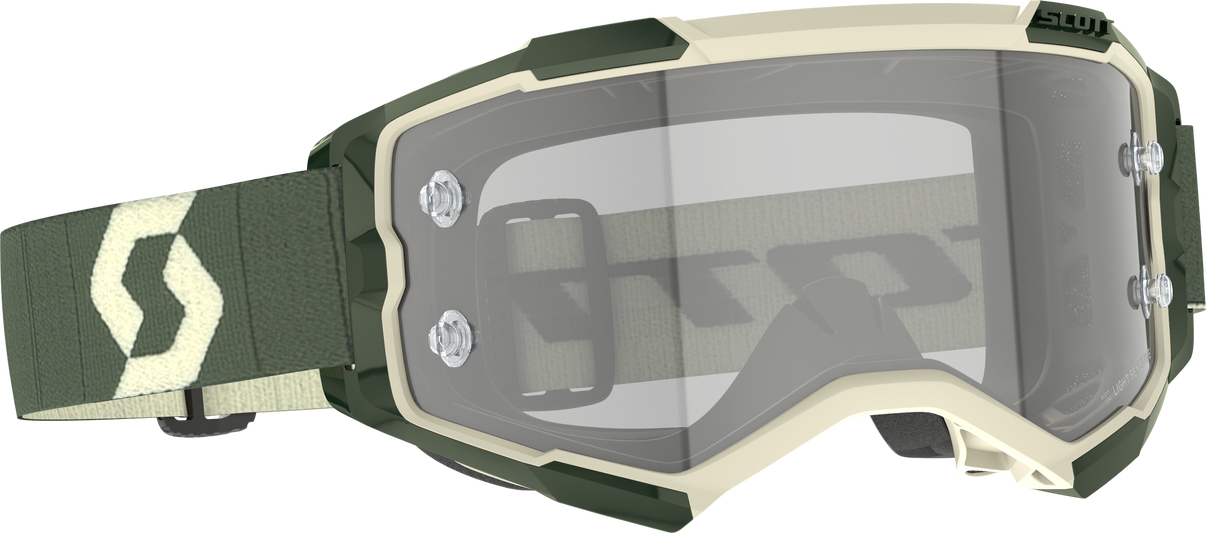Fury Ls Goggle Kaki Green Ls Grey Works SCOTT
