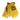 Hot Leathers GVD2001 Uni-Sex Gold 'Bolt' Deer Skin Leather Gloves Hot Leathers