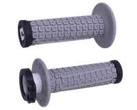 Nomad V2 Lock-On Grips - Grey/Black/Black ODI Off-Road Grips with D30 Vibration Damping - LiveTheGnar