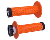 Nomad V2 Lock-On Grips - Orange/Black/Black ODI Off-Road Grips with D30 Vibration Damping - LiveTheGnar