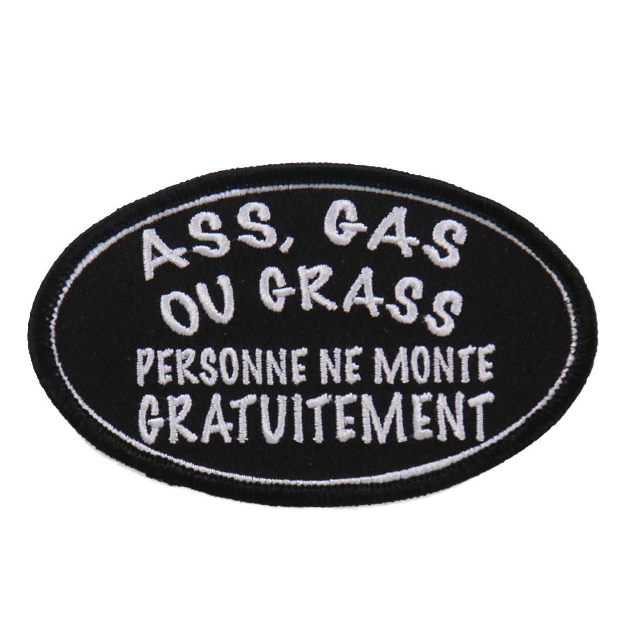 Hot Leathers Ass Gas Or Grass Person 4"x2" Patch Hot Leathers