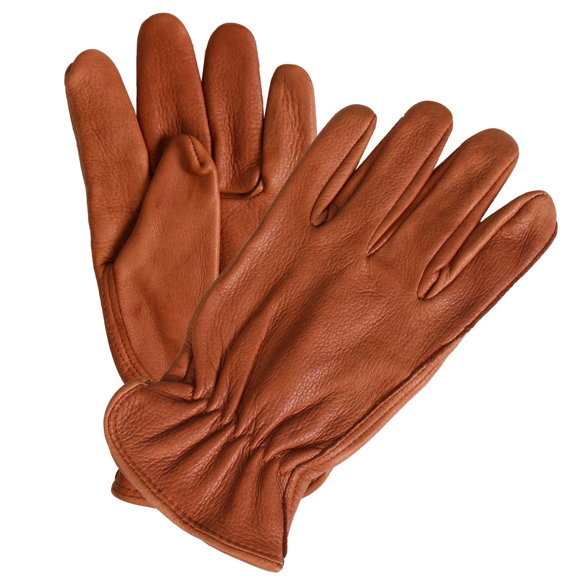 Hot Leathers GVD1013 Brown Deerskin Leather Driving Gloves Hot Leathers