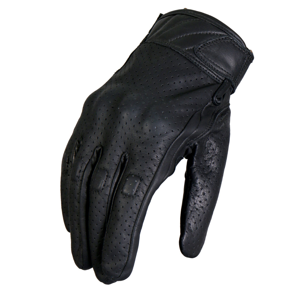 Hot Leathers GVM1023 Naked Leather Vented Knuckle Guard Gloves Hot Leathers