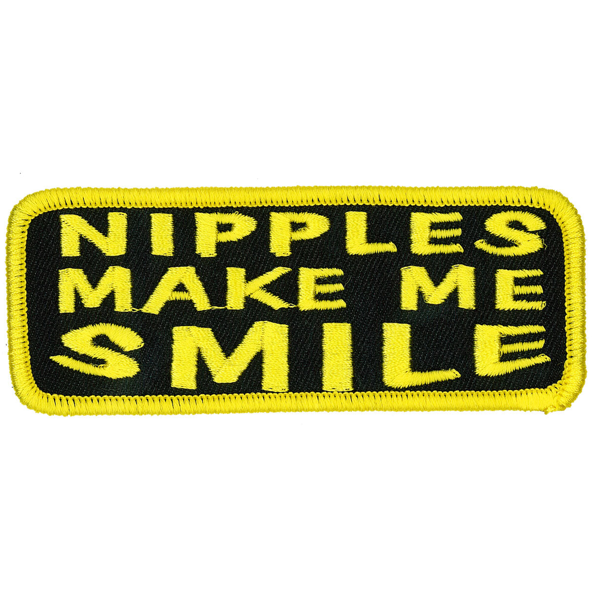 Hot Leathers Nipples Make Me Smile 4" x 2" Patch Hot Leathers