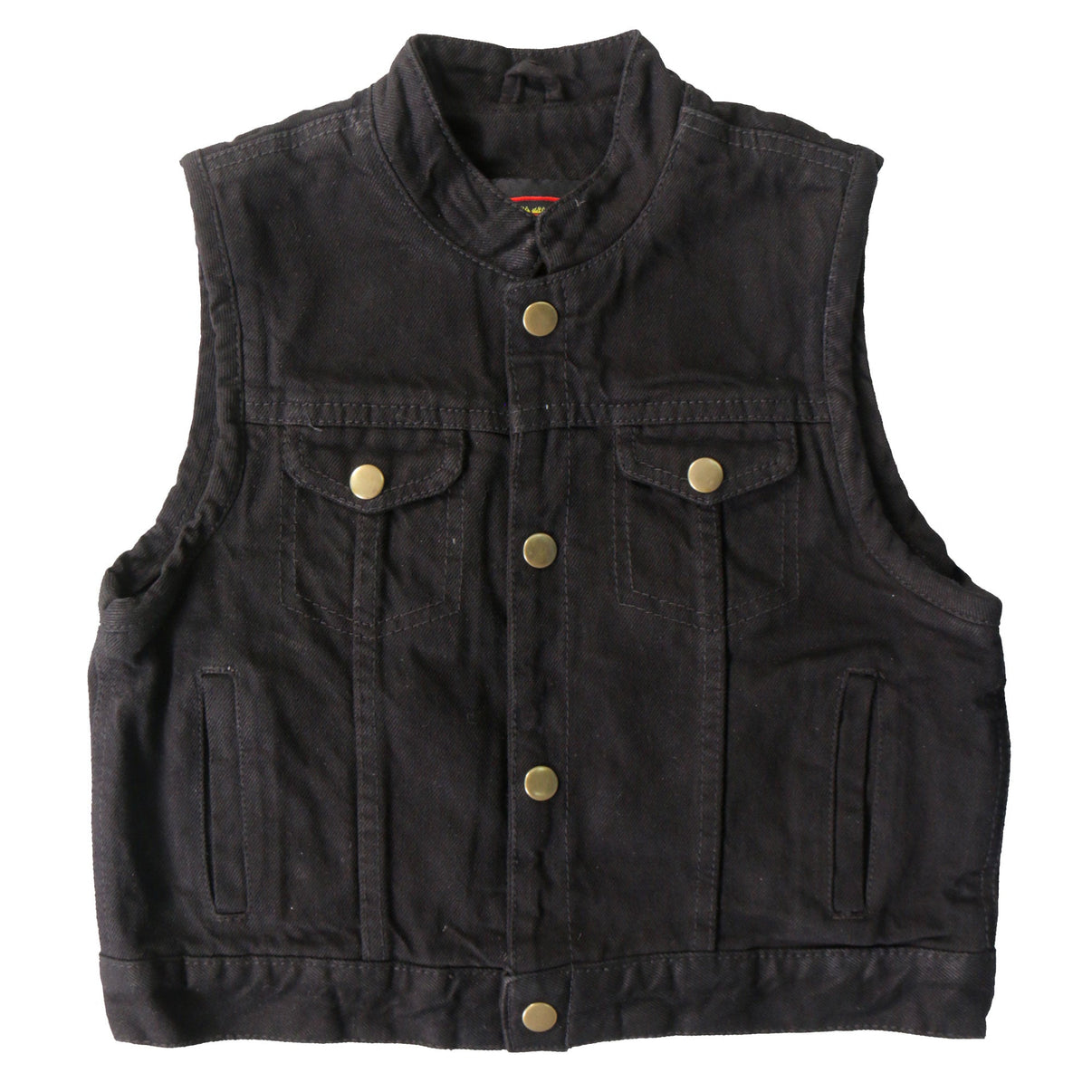 Hot Leathers VSK1004 Kids Toddler Black Denim Vest Hot Leathers