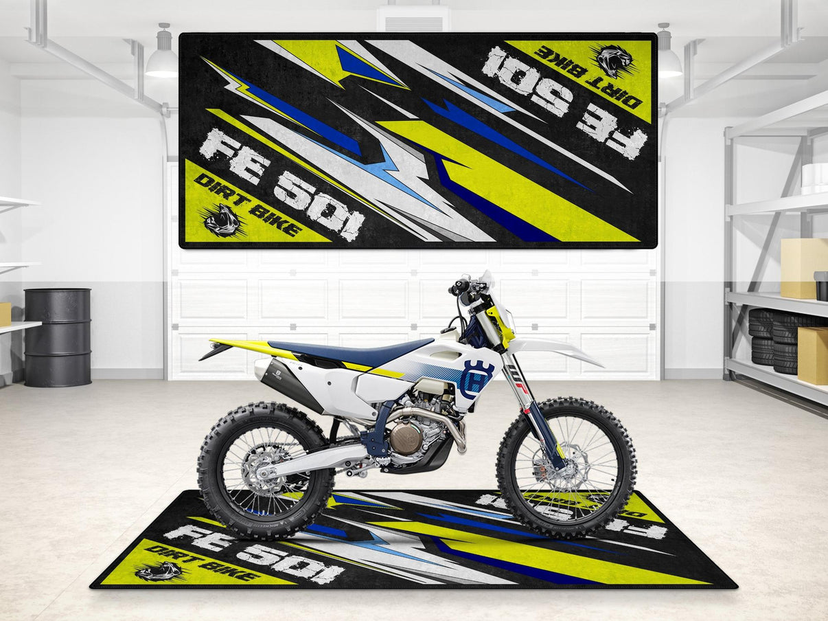 Designed Pit Mat for Husqvarna FE 501 Motorcycle - MM7291 MPM Motorcycle Mat