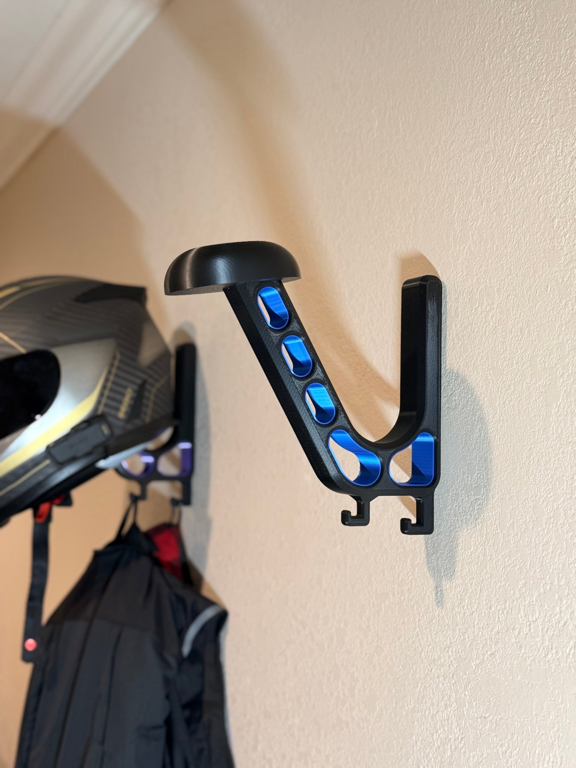 Motorcycle Helmet Wall Mount – Clean Storage for Any Helmet or Bike – LiveTheGnar